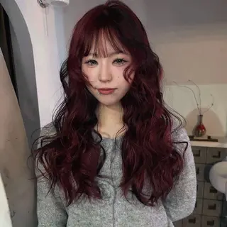ロング りね💟ハイトーン/ レイヤーカット✩.*のヘアスタイル
