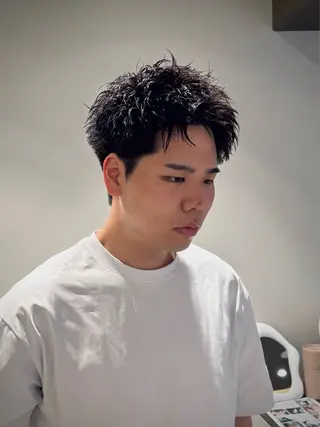 ショート パーマ メンズ メンズショート 丸山 航輝のヘアスタイル