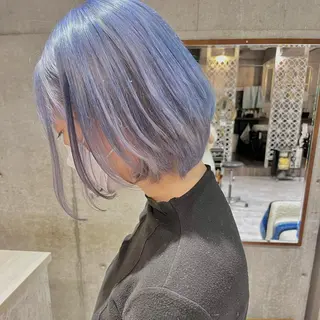 ミディアム カラー 堺 鳳 ママ美容師 yukariのヘアスタイル