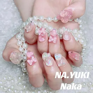 ネイル パーマ ミディアム カラー メンズ ヘアアレンジ キッズ マツエク・マツパ アイブロウ YUKI 💗 渋谷店のネイルデザイン