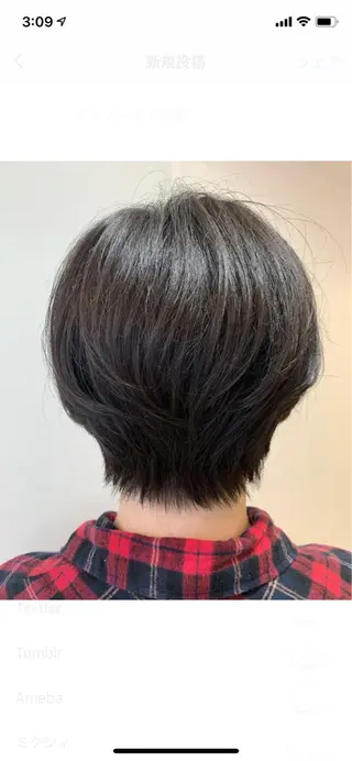 ショート カラー box mico. mutsumiのヘアスタイル