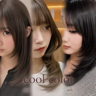 ミディアム 🫧似合わせ×透明感 ケアカラー清野🫧のヘアスタイル