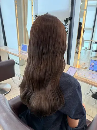 ロング カラー 🍪ヨシイハルネ🍪 ラベンダーカラーのヘアスタイル