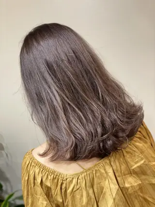 ミディアム カラー ハイトーン得意😍 Lumiereのヘアスタイル