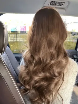 ロング カラー ヘアアレンジ 透明感カラー🎀艶髪 Anju/渋谷🎀のヘアスタイル