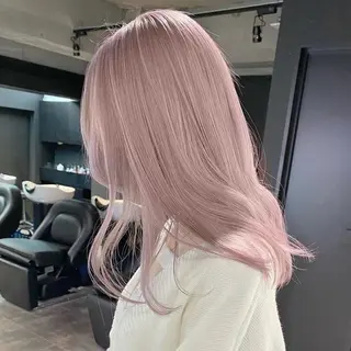 ロング カラー 💫艶ハイトーン×髪 質改善💫リュウトのヘアスタイル