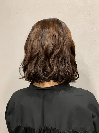 パーマ ボブパーマコテ巻き風 パーマNo1深江秀平のヘアスタイル