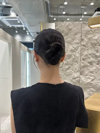 ミディアム ヘアアレンジ 銀座/ヘアセット/ 島村美帆のヘアスタイル