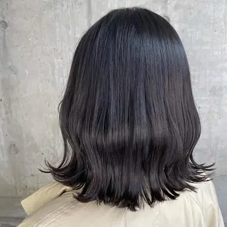 ミディアム カラー ヘアアレンジ 縮毛矯正/髪質改善/ ブリーチ毛/木元渓太のヘアスタイル