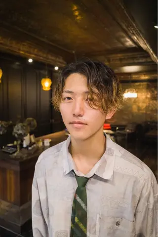 カラー パーマ メンズ メンズパーマ特化 🌟Gakutoのヘアスタイル