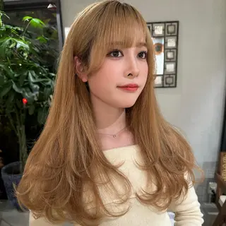 ロング 💫艶ハイトーン×髪 質改善💫リュウトのヘアスタイル