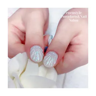 ミディアム ネイル 🐾enen style 🐾のネイルデザイン