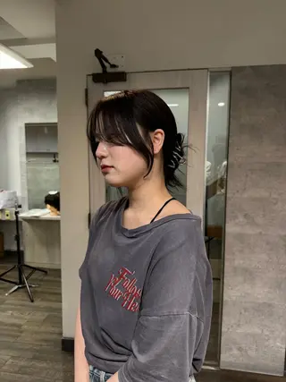 ロング 檜谷 晴　顔周りカットのヘアスタイル