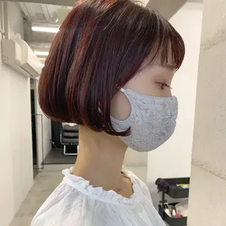 ショート カラー 透明感カラー✂︎ /縮毛矯正/YUKAのヘアスタイル