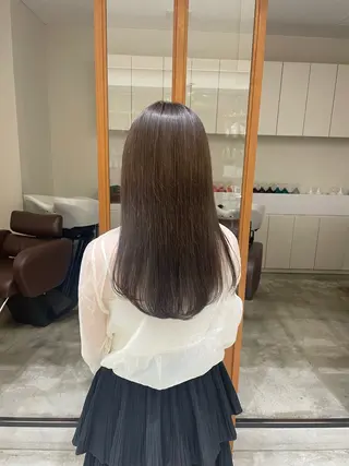 ロング カラー 三宅 瑠偉のヘアスタイル