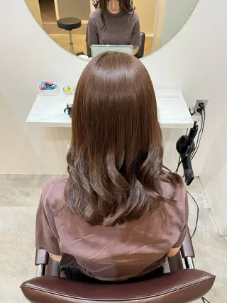 セミロング カラー 【髪質改善 艶髪】 布川 莉穂のヘアスタイル