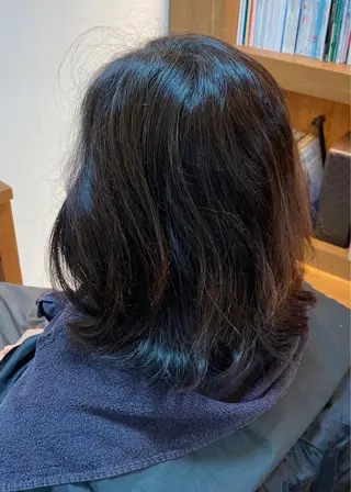 ミディアム 伸びても可愛いカラー 愛甲竜佑のヘアスタイル