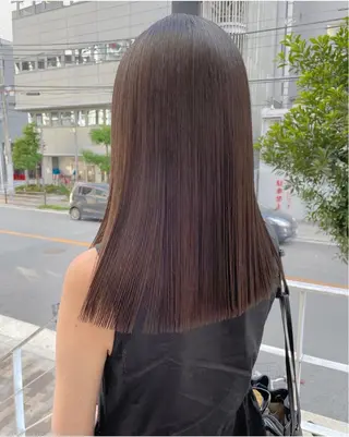 セミロング カラー 🎨デザイン🥇 美髪・艶髪　日暮千敬のヘアスタイル