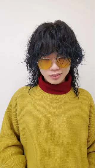 ロング パーマ メンズ 加藤 佑哉のヘアスタイル