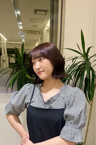 カラー 安江 萌のヘアスタイル