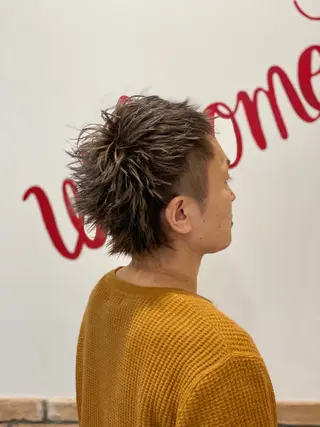 ショート カラー メンズ 加藤 琢也のヘアスタイル