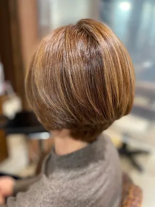 ショート カラー 髪質改善縮毛矯正 美容師✂️山崎竜二のヘアスタイル
