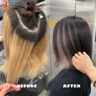 ミディアム カラー 🌟ゆりあ🌟 JILLSTUDIOのヘアスタイル