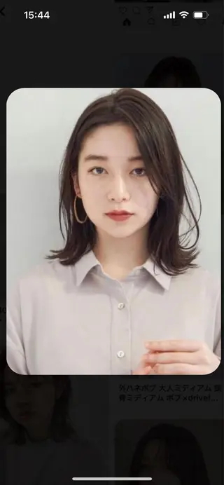 ミディアム ヘアアレンジ 韓国好き🇰🇷 美容師MIKUのヘアスタイル