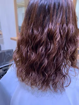 セミロング パーマ ARMONY秋山輝也 コテ巻き風パーマ特化のヘアスタイル