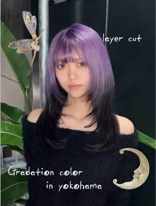 カラー 🎼デザインカラー ヘアメ たま🎀のヘアスタイル