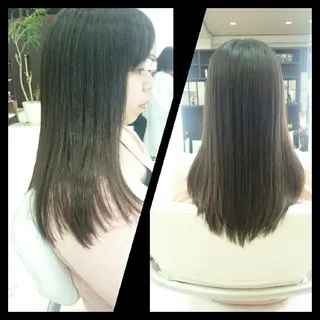 セミロング キンジョウ エナミのヘアスタイル