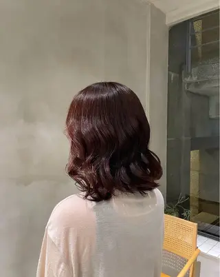 ミディアム カラー porto まなみのヘアスタイル
