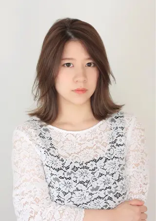 ミディアム 奥田 真二のヘアスタイル