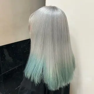 セミロング カラー 🫧💞ハイトーン 瀧田 菜々花🦄🫧のヘアスタイル