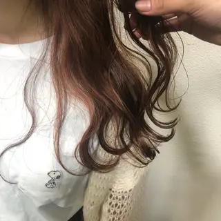 ロング カラー ヘアアレンジ 川上 智汐のヘアスタイル