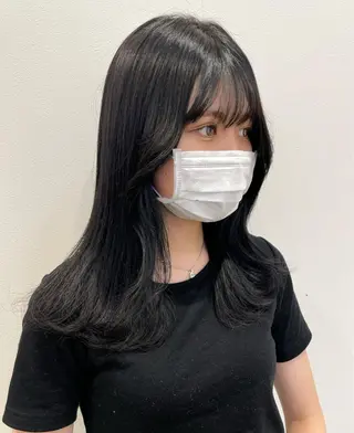 セミロング カラー mir MIYUのヘアスタイル