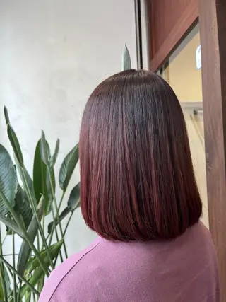 ショート カラー 透明感/低ダメージ インナー🩵角田紗雪のヘアスタイル