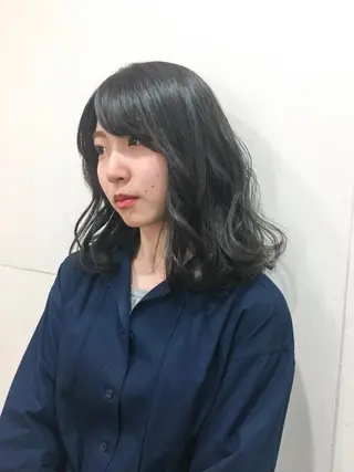 セミロング カラー ヘアアレンジ メンズスタイル ly本厚木のヘアスタイル
