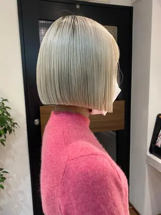 ショート カラー パーマ ヘアアレンジ メンズ アイブロウ MOE /Zina横浜2ndのヘアスタイル
