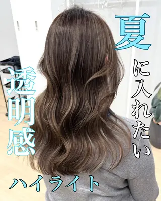 ロング カラー ハイライト/レイヤー 河原町/Manatoのヘアスタイル