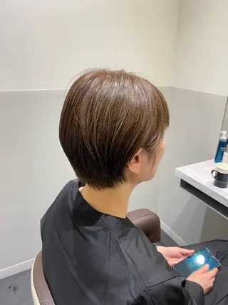 ショート カラー 白髪ぼかし/ショート /ミニボブだいじのヘアスタイル