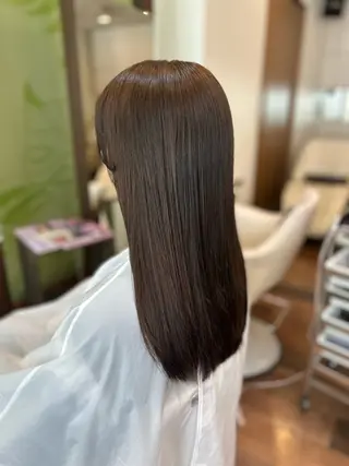 ロング カラー オリーブ南森町✨️ 畑中のヘアスタイル