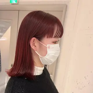 ミディアム カラー カジュアルを女っぽく 𝗮𝘆𝗮𝗰𝗼のヘアスタイル
