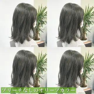 ミディアム カラー navile原宿 yumaのヘアスタイル