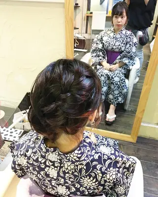 ショート カラー パーマ ヘアアレンジ メンズ キッズ ネイル マツエク・マツパ brille ~eyelash~のヘアスタイル