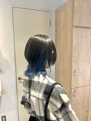 ミディアム メンズパーマ/ ハイトーン/タニザキのヘアスタイル