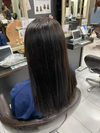 ロング カラー グレージュ達人/赤み 消し/ブリーチ/岩崎のヘアスタイル