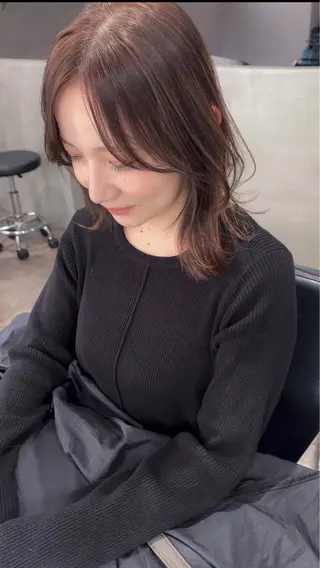 ミディアム カラー 城 慎太郎のヘアスタイル