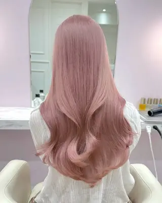 ロング カラー ハイトーンカラー💞 くるみ🎀のヘアスタイル