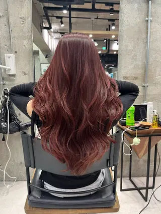 ロング 海外風ハイライト／ Rizuのヘアスタイル